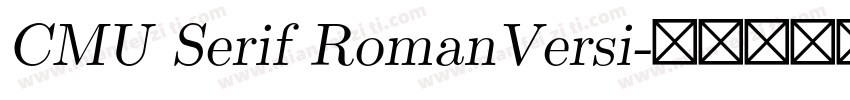CMU Serif RomanVersi字体转换